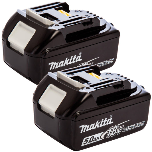 Makita BL1850B 18V LXT Li-ion 5.0Ah Genuine Battery 196673-6 Twin Pack - MonkeyTools