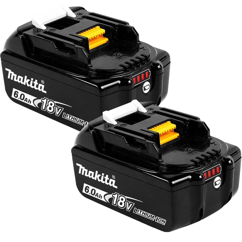 Makita BL1860Bx2 18V LXT Li-ion 6.0Ah Genuine Battery 197422-4 Pack of 2 - MonkeyTools