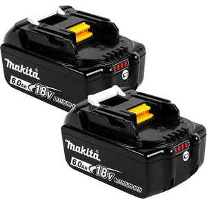 Makita BL1860Bx2 18V LXT Li-ion 6.0Ah Genuine Battery 197422-4 Pack of 2 - MonkeyTools