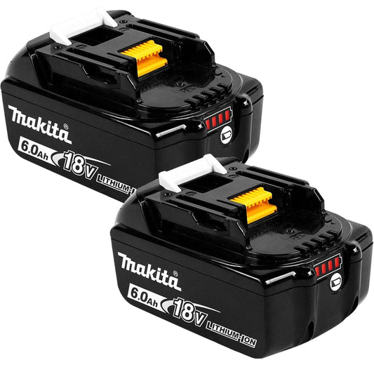 Makita BL1860Bx2 18V LXT Li-ion 6.0Ah Genuine Battery 197422-4 Pack of 2 - MonkeyTools