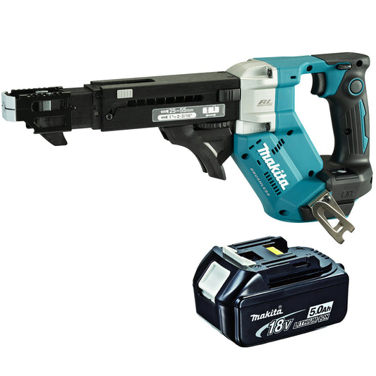 Makita DFR551Z 18V Brushless Auto Feed Screwdriver With 1 x 5.0Ah Battery - MonkeyTools