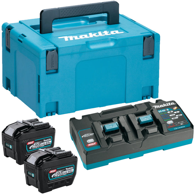 Makita 1910A1-7 40Vmax XGT Power Source Kit 110V With 2 x 8.0Ah BL4080F Batteries, Charger & Case - MonkeyTools