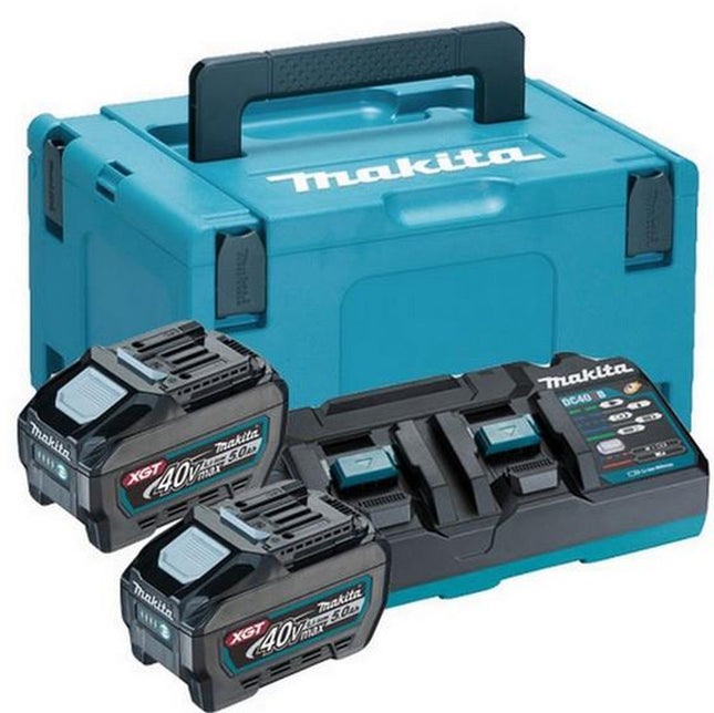 Makita 191U20-2 40VMax XGT Power Source Kit 240V With 2 x 5.0Ah BL4050F Batteries, Charger & Case - MonkeyTools