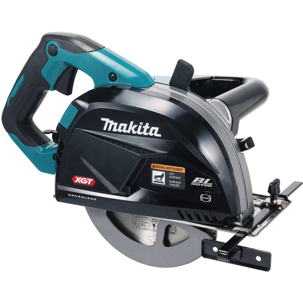 Makita CS002GD201 40V XGT Brushless 185mm Metal Cutter With 2 x 2.5Ah Battery Charger & Type 4 Case - MonkeyTools
