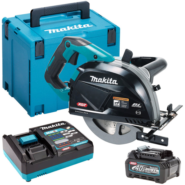 Makita CS002GZ01 40V 185mm Brushless Metal Cutter Saw with 1 x 2.5Ah Battery & Charger - MonkeyTools
