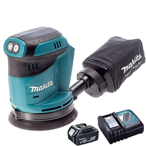 Makita DBO180Z 18V 125mm Orbital Sander with 1 x 5.0Ah Battery & Charger - MonkeyTools