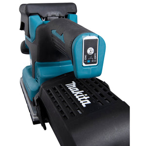 Makita DBO381ZU 18V Brushless Finishing Sander with 1 x 5.0Ah Battery Charger & Bag - MonkeyTools