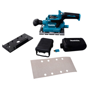 Makita DBO381ZU 18V Brushless Finishing Sander with 1 x 5.0Ah Battery Charger & Bag - MonkeyTools