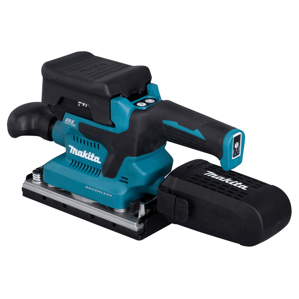 Makita DBO381ZU 18V Brushless Finishing Sander with 1 x 5.0Ah Battery Charger & Bag - MonkeyTools
