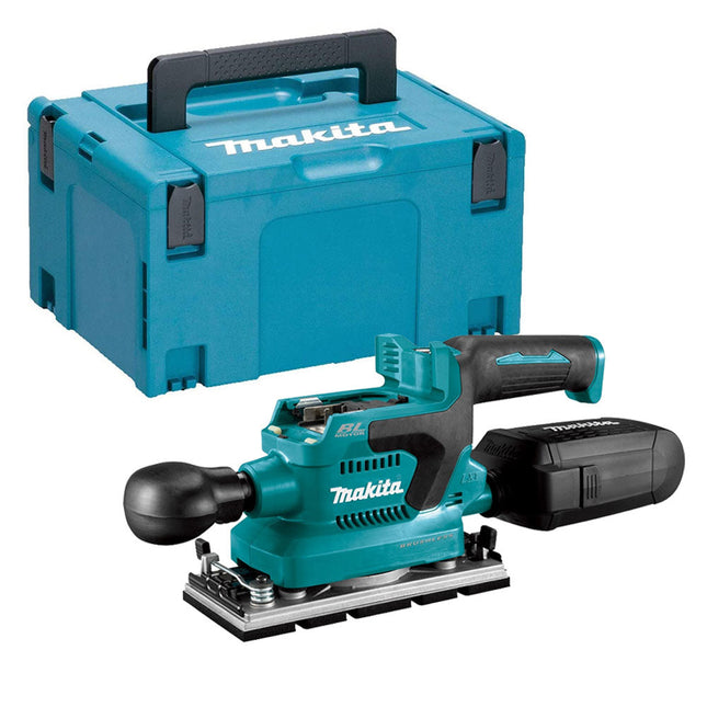 Makita DBO381ZU 18V LXT Brushless Finishing Sander Body with Makpac Type 3 Case - MonkeyTools