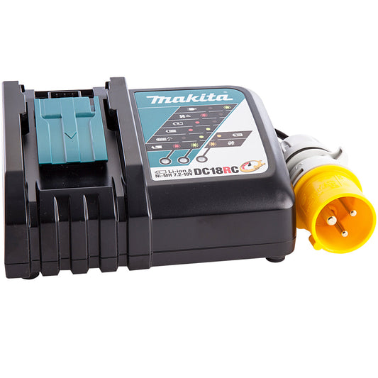 Makita DC18RC/1 14.4 - 18V Li-ion Fast Battery Charger Black 110V - MonkeyTools