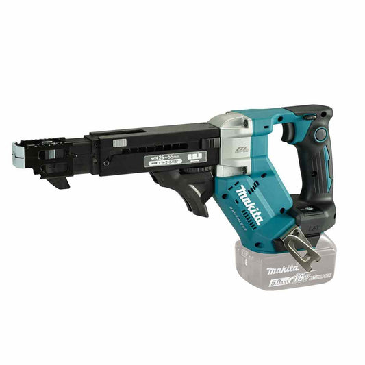 Makita DFR551RTJ 18V LXT Brushless Auto Feed Screwdriver With 2 x 5.0Ah Batteries Charger & Case - MonkeyTools