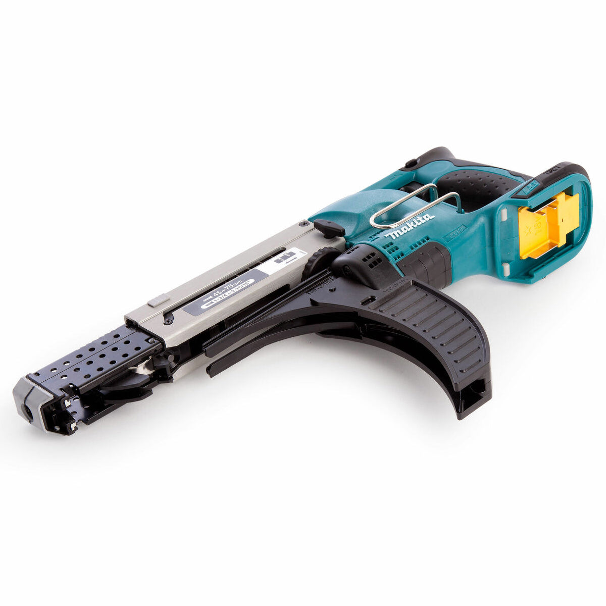 Makita DFR750Z 18V 45 – 75 mm Auto Feed Screwdriver With 1 x 5.0Ah Battery & Charger - MonkeyTools