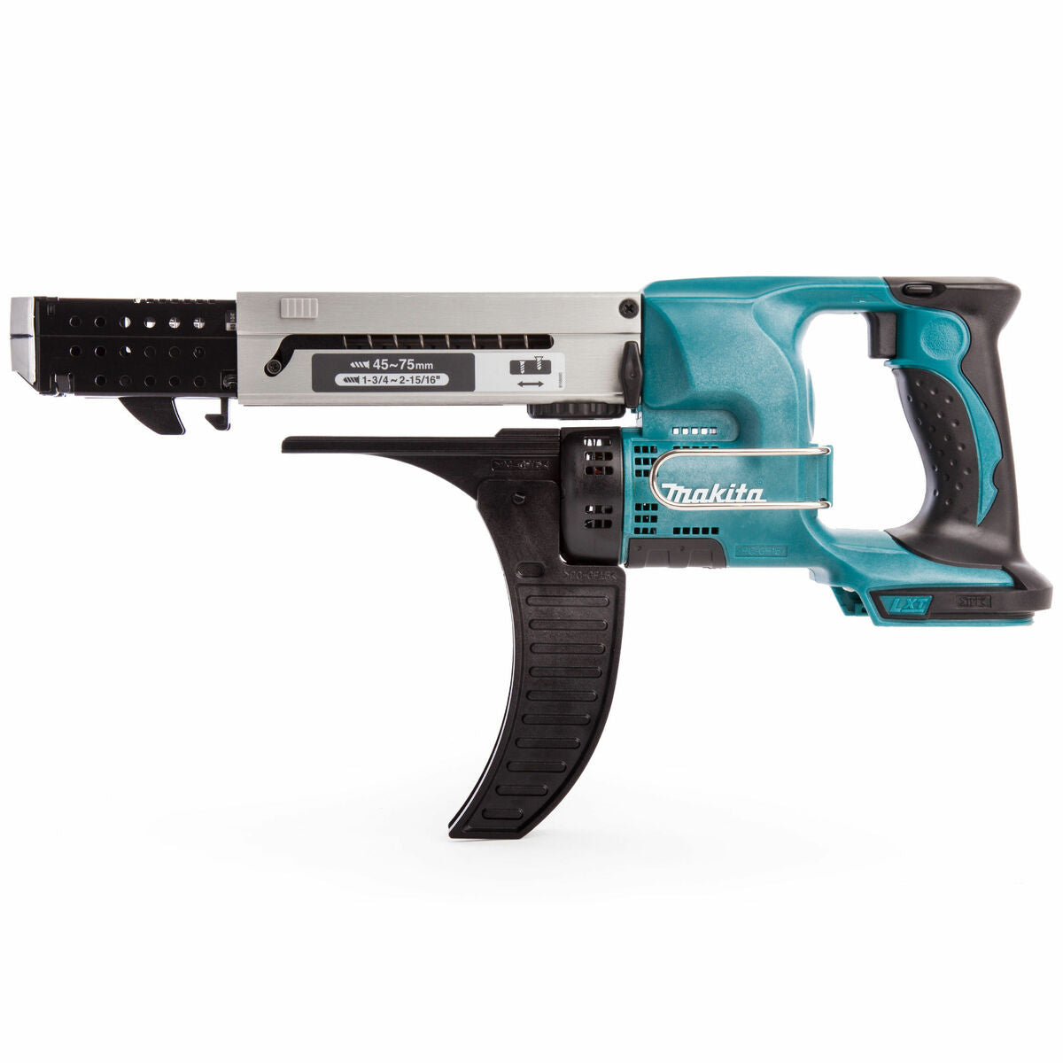 Makita DFR750Z 18V 45 – 75 mm Auto Feed Screwdriver With 1 x 5.0Ah Battery & Charger - MonkeyTools