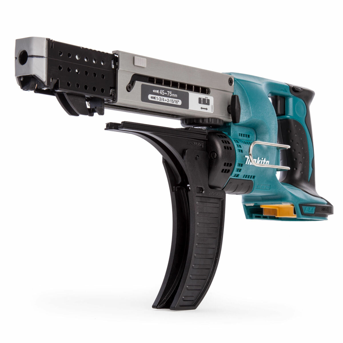 Makita DFR750Z 18V 45 – 75 mm Auto Feed Screwdriver With 1 x 5.0Ah Battery & Charger - MonkeyTools