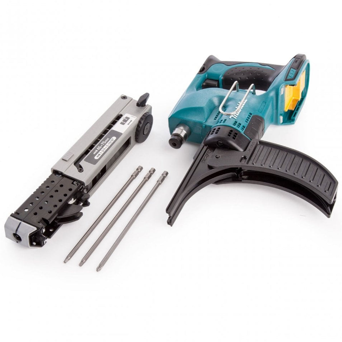 Makita DFR750Z 18V 45 – 75 mm Auto Feed Screwdriver With 1 x 5.0Ah Battery & Charger - MonkeyTools