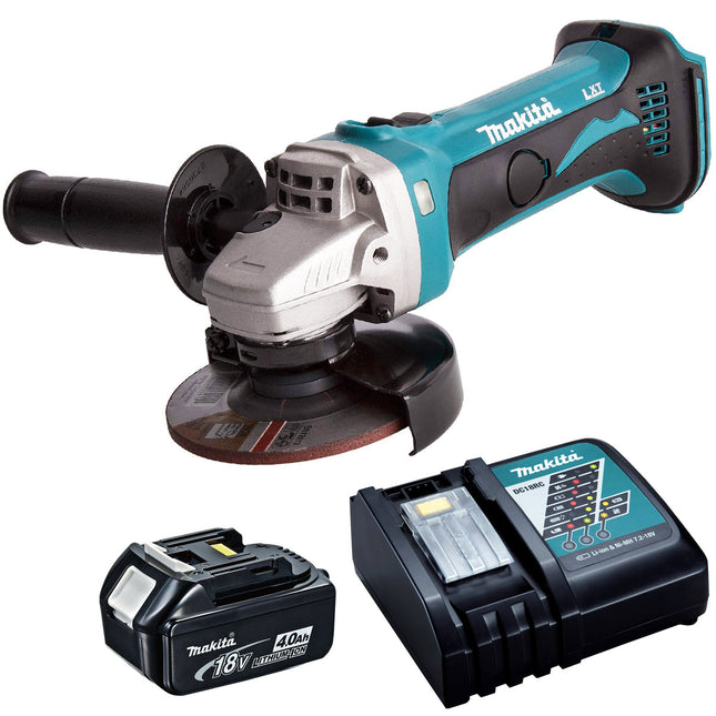Makita DGA452Z 18V 115mm Angle Grinder with 1 x 4.0Ah Battery & Charger - MonkeyTools