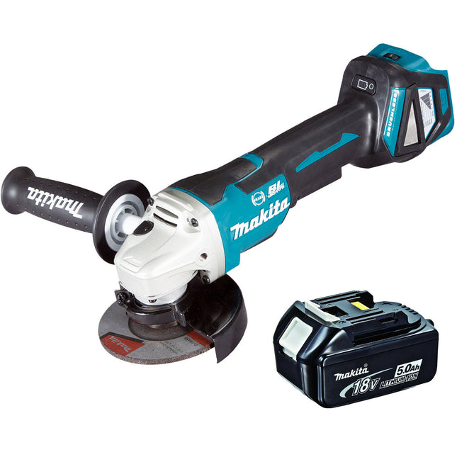 Makita DGA463 18V LXT 115mm Brushless Angle Grinder With 5.0Ah Battery - MonkeyTools