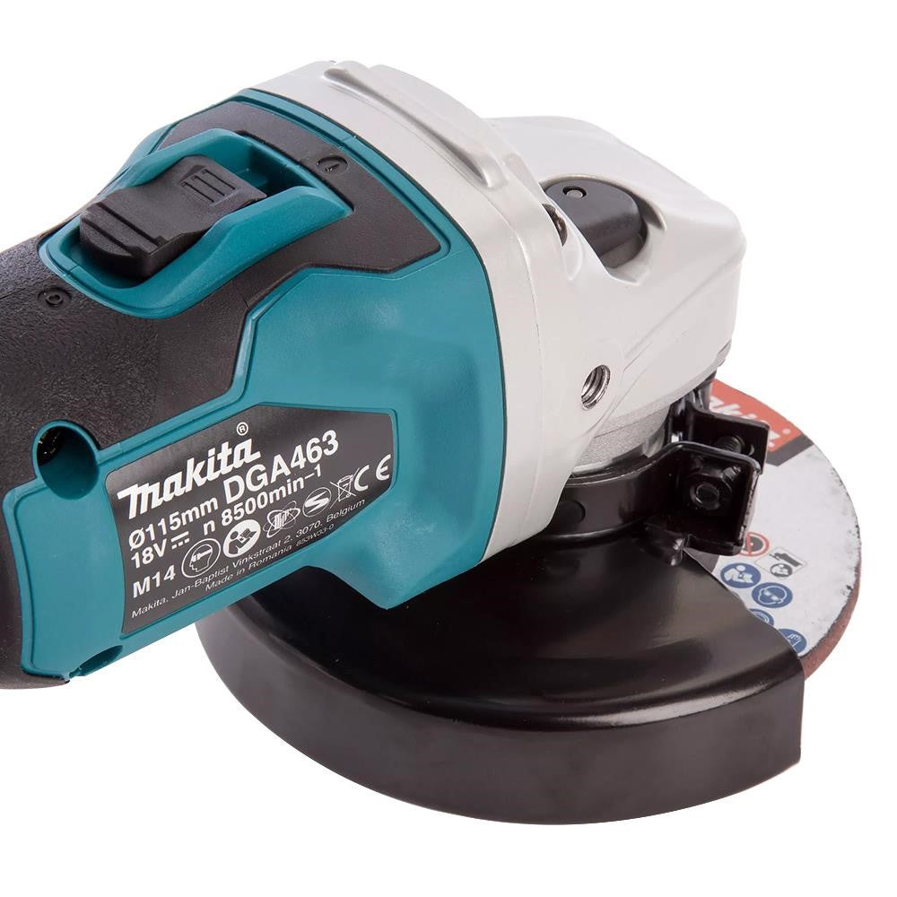 Makita DGA463Z 18V LXT Cordless Brushless 115mm Angle Grinder Body Only - MonkeyTools