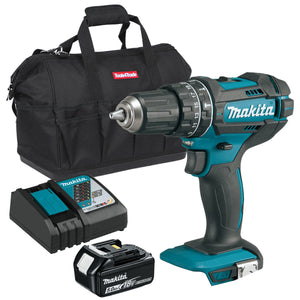 Makita DHP482Z 18V Combi Drill with 1 x 5.0Ah Battery + Charger & Tool Bag - MonkeyTools