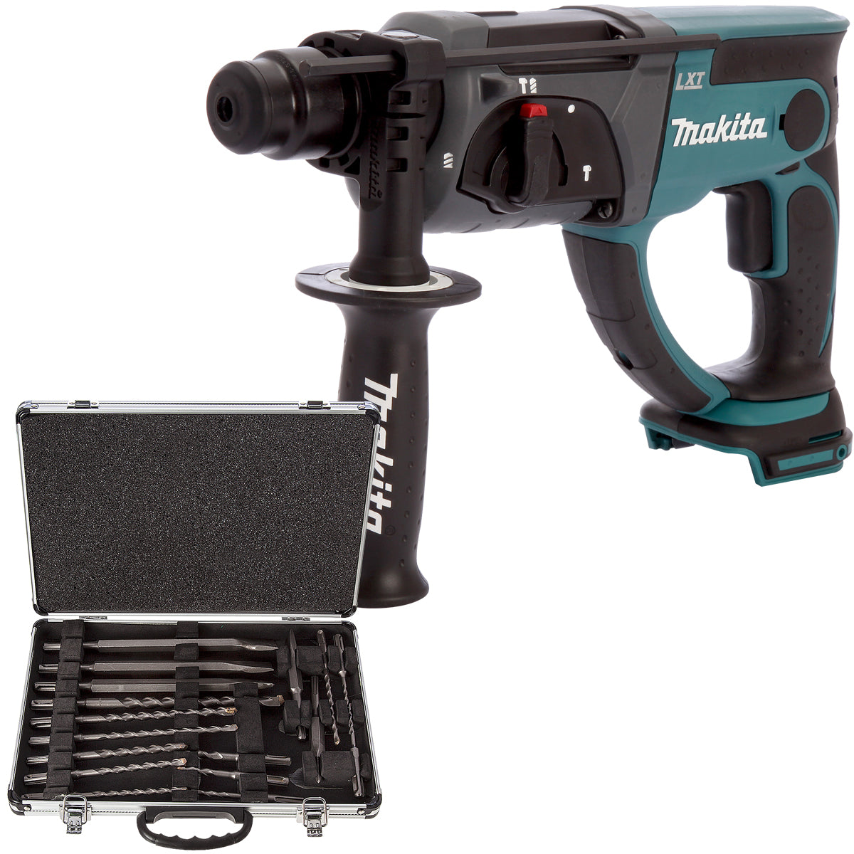 Makita DHR202Z 18V SDS+ Rotary Hammer Drill + 17 Piece Drill Bit Set - MonkeyTools