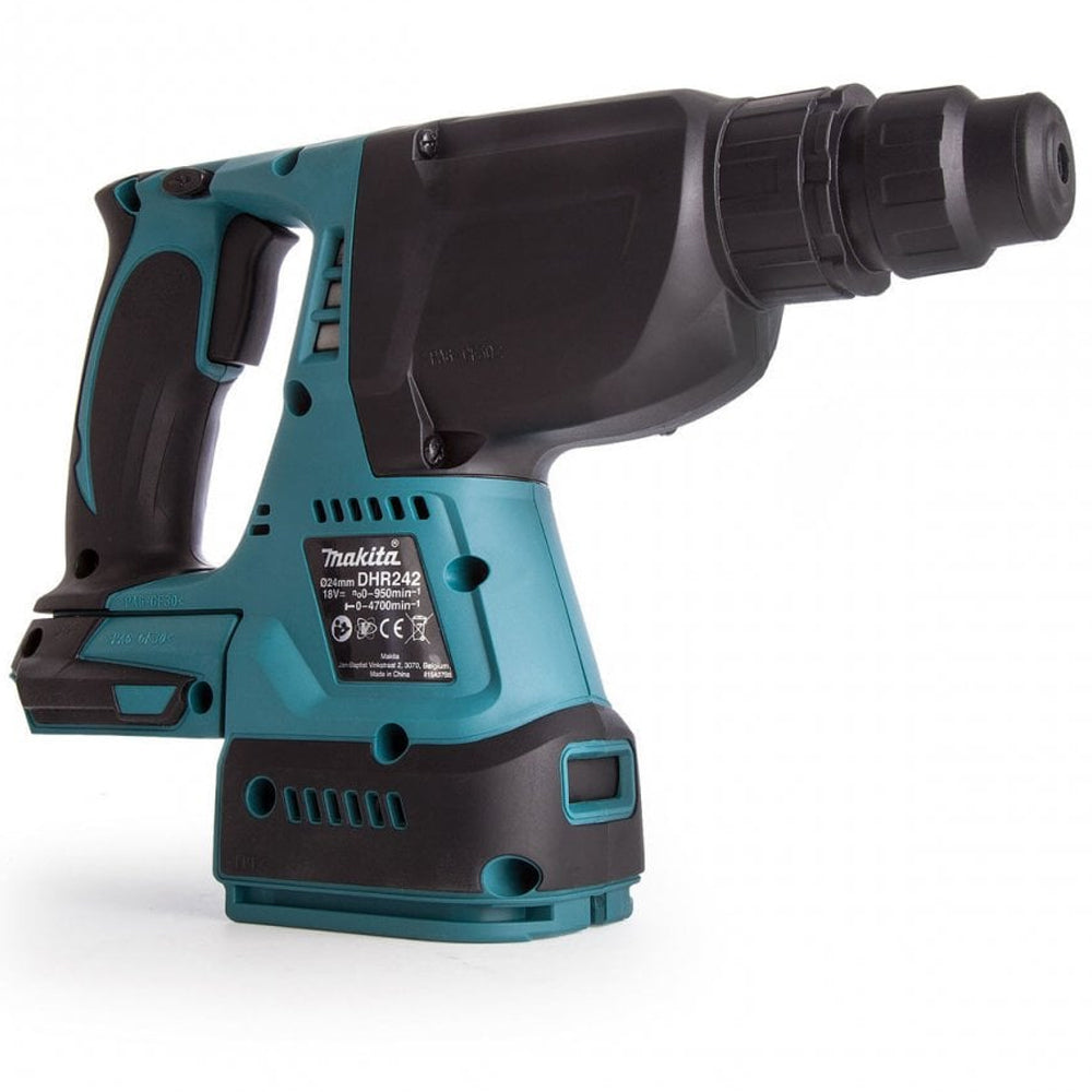 Makita DHR242Z 18V Brushless SDS+ Rotary Hammer Drill with 3 Piece Chisel - MonkeyTools