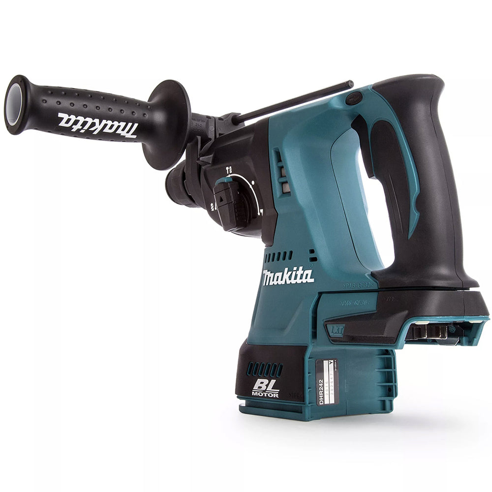 Makita DHR242Z 18V Brushless SDS+ Rotary Hammer Drill with 3 Piece Chisel - MonkeyTools