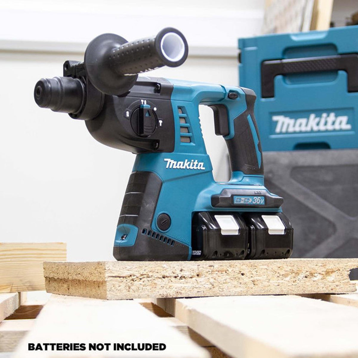 Makita DHR263ZJ 36V SDS+ Rotary Hammer Drill with 3 Piece Chisel - MonkeyTools