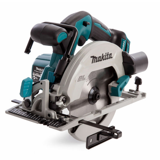 Makita DHS680Z 18V Brushless Circular Saw + 1 x 5.0Ah, Charger, Rail, Adapter & Case - MonkeyTools