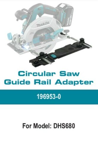 Makita DHS680Z 18V Brushless Circular Saw 165mm Body Only + Guide Rail & Adapter - MonkeyTools