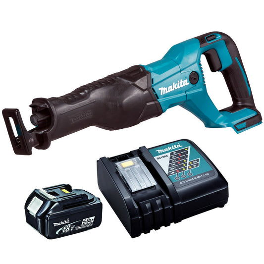 Makita DJR186Z 18V LXT Reciprocating Sabre Saw with 1 x 5.0Ah Battery Charger - MonkeyTools