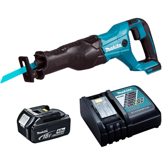 Makita DJR186Z 18V Reciprocating Sabre Saw with 1 x 4.0Ah Battery & Charger - MonkeyTools