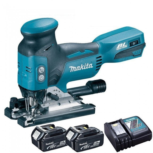 Makita DJV181Z 18V Brushless Jigsaw With 2 x 5.0Ah Batteries & Charger - MonkeyTools
