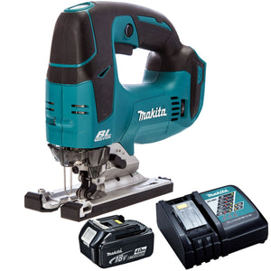 Makita DJV182Z 18V Brushless Top Handle Jigsaw with 1 x 4.0Ah Battery & Charger - MonkeyTools