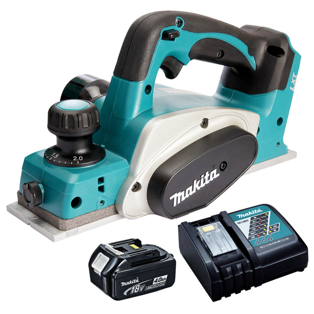 Makita DKP180Z 18V 82mm Planer with 1 x 4.0Ah Battery & Charger - MonkeyTools