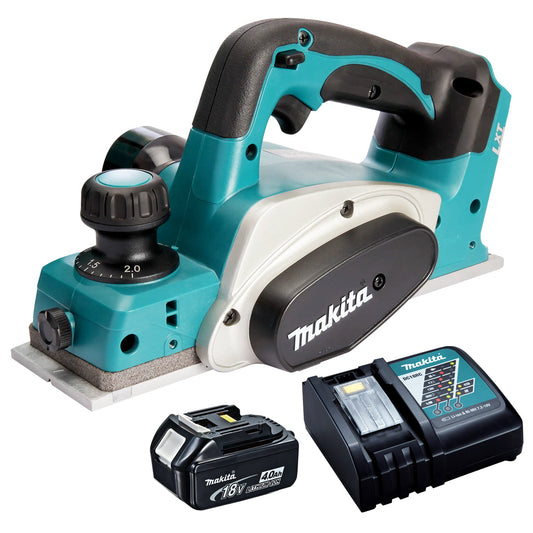 Makita DKP180Z 18V 82mm Planer with 1 x 4.0Ah Battery & Charger - MonkeyTools