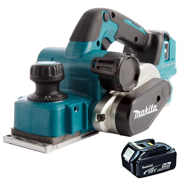 Makita DKP181Z 18V LXT Li-ion Brushless 82mm Planer with 1 x 5.0Ah Battery - MonkeyTools