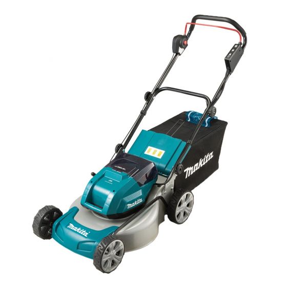 Makita DLM460PT4 36V LXT Brushless 460mm Lawn Mower With 4 x 5.0Ah Batteries & Charger - MonkeyTools