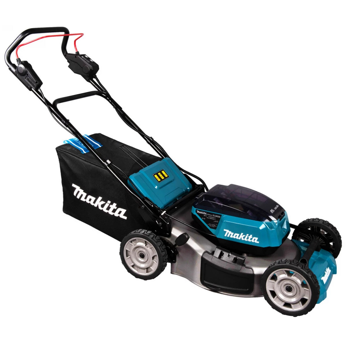 Makita DLM530PG2 36V LXT Brushless 530mm Lawn Mower With 2 x 6.0Ah Batteries & Charger - MonkeyTools