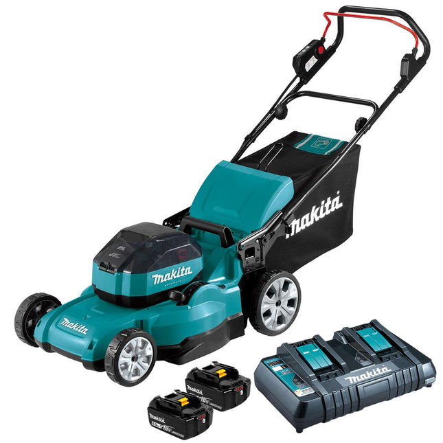 Makita DLM530PG2 36V LXT Brushless 530mm Lawn Mower With 2 x 6.0Ah Batteries & Charger - MonkeyTools