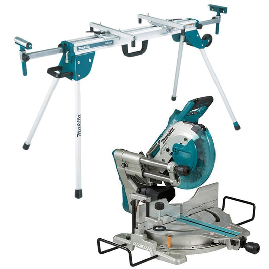 Makita DLS110Z 36V LXT Brushless 260mm Slide Compound Mitre Saw With Mitre Saw Stand - MonkeyTools