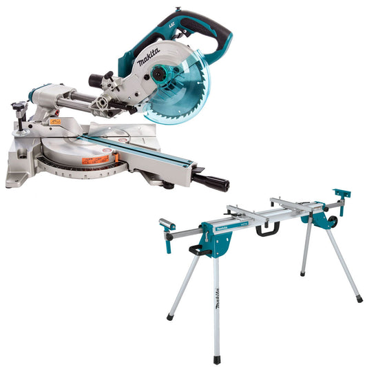Makita DLS713NZ 18V LXT 190mm Slide Compound Mitre Saw With Mitre Saw Stand - MonkeyTools
