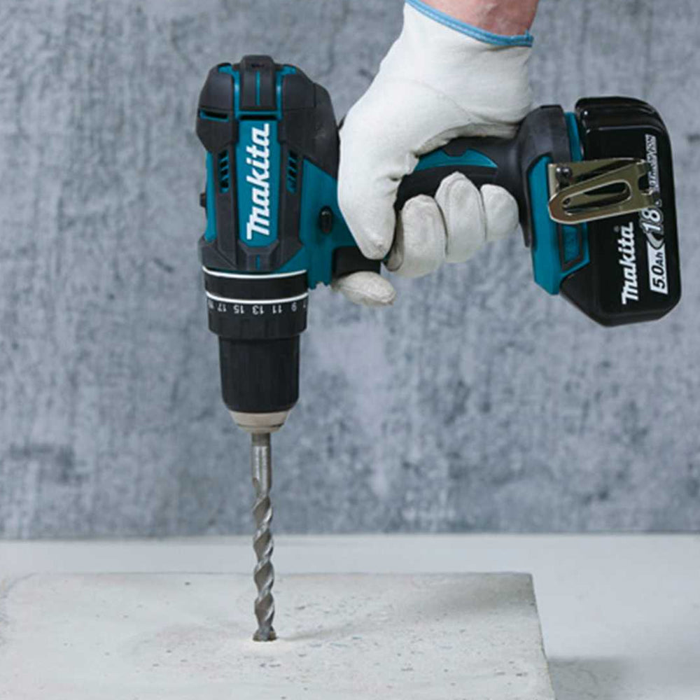 Makita DLX2131TJ 18V LXT Twin Kit 2 x 5.0Ah Batteries with 100 Piece Drill Set - MonkeyTools