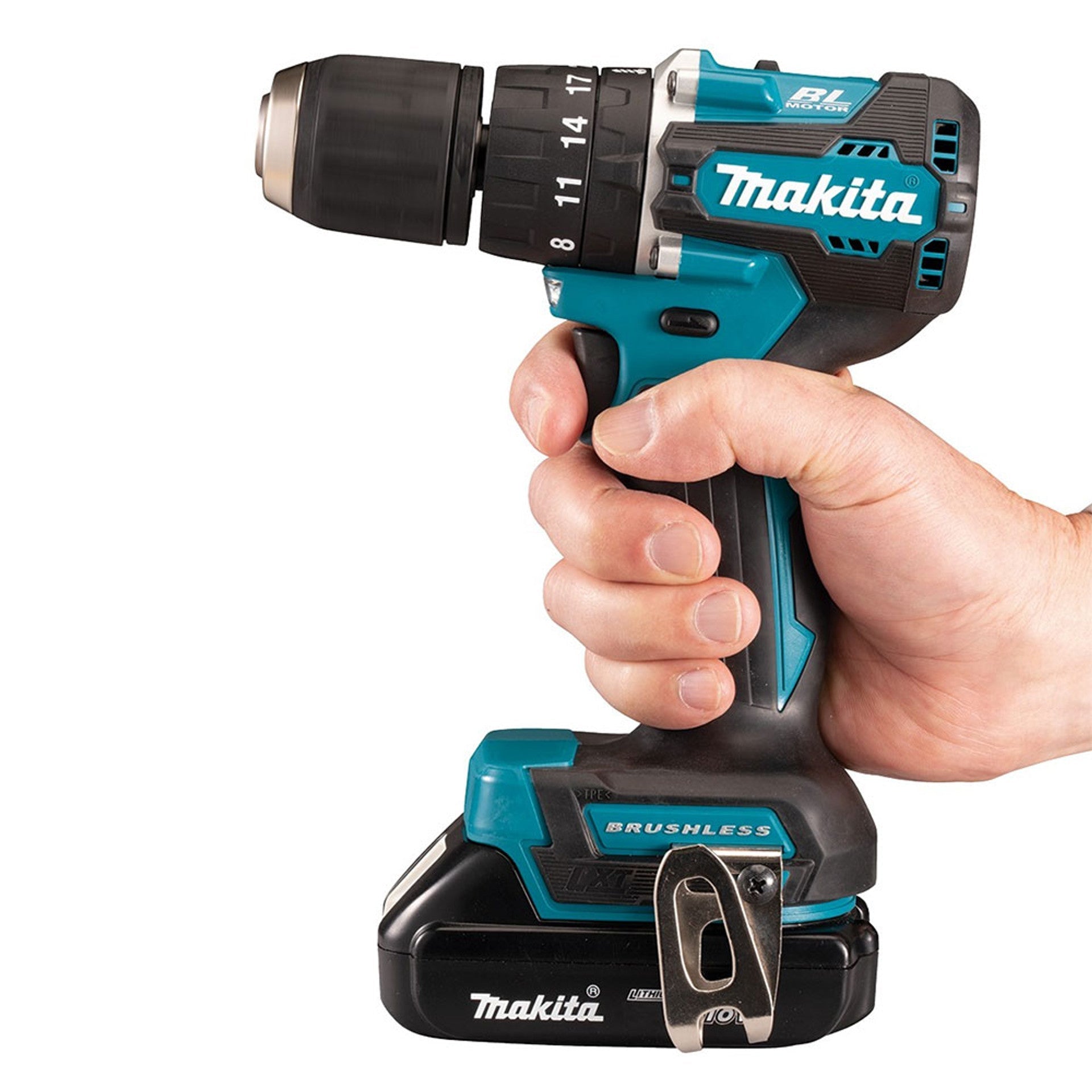 Makita DLX2414ST 18V Brushless Twin Pack Combi Drill & Impact Driver With 2 x 5.0Ah Batteries Charger & Case - MonkeyTools