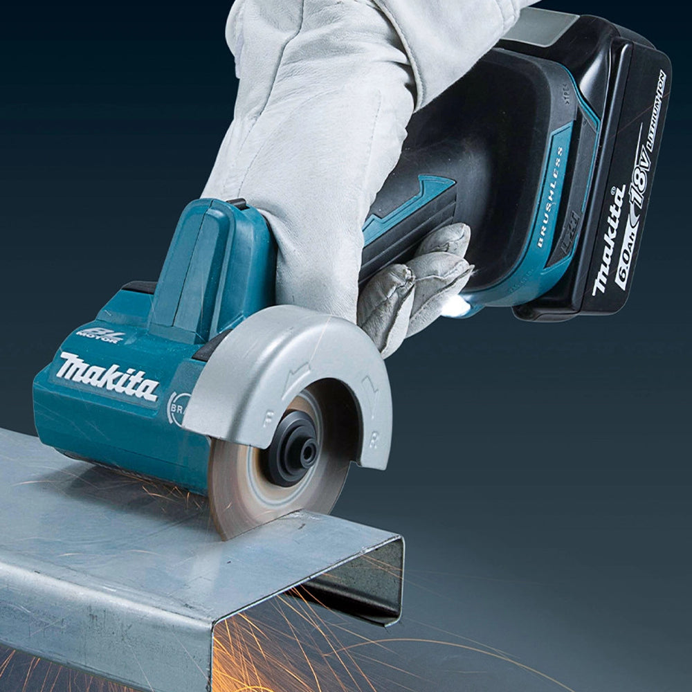 Makita DMC300Z 18V 76mm Brushless Disc Cutter With 1 x 5.0Ah Battery & Charger - MonkeyTools