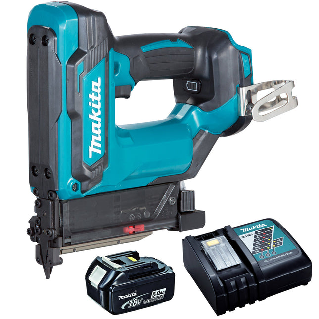 Makita DPT353Z 18V First Fix 23Ga Pin Nailer with 1 x 5.0Ah Battery & Charger - MonkeyTools