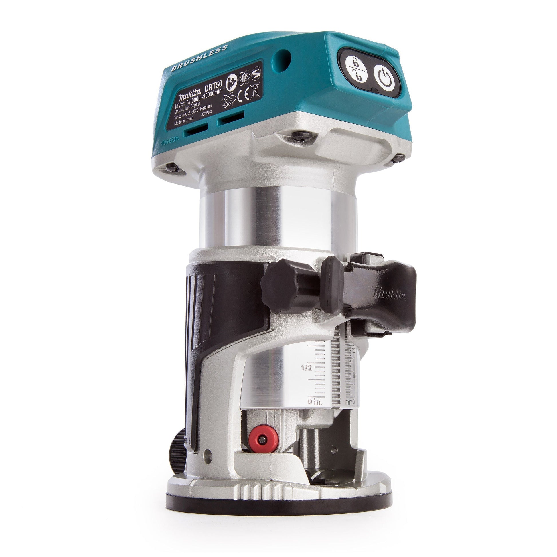 Makita DRT50ZJX3 18V LXT Brushless Router Trimmer Body With Extra Bases In Case - MonkeyTools