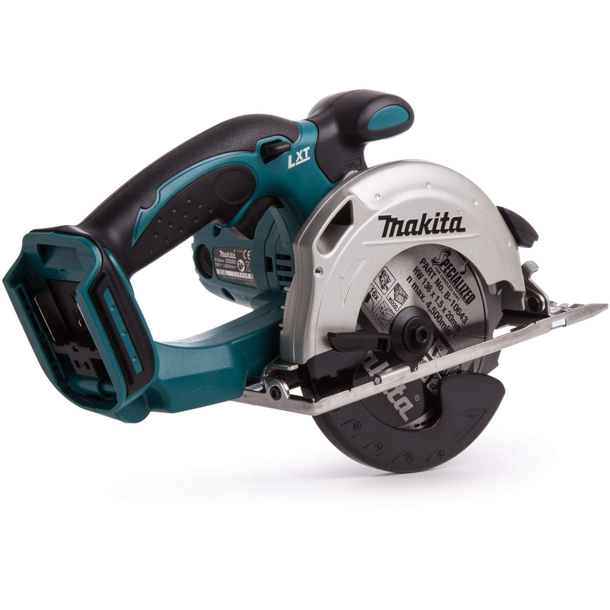 Makita DSS501Z 18V 136mm Circular Saw with 1 x 5.0Ah Battery Charger & Bag - MonkeyTools