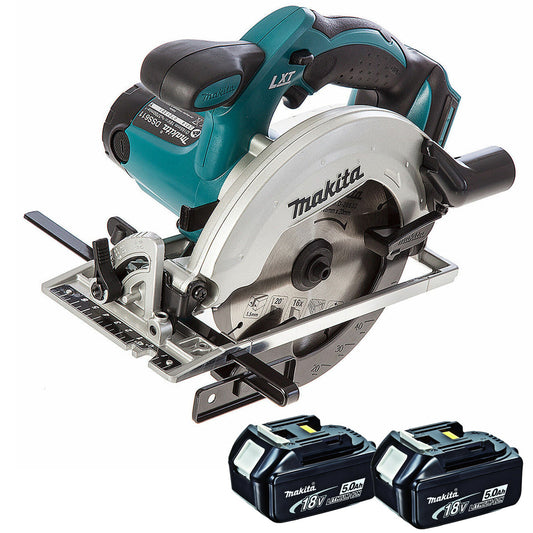 Makita DSS610Z 18V 165mm Circular Saw Body with 2 x 5.0Ah Batteries - MonkeyTools