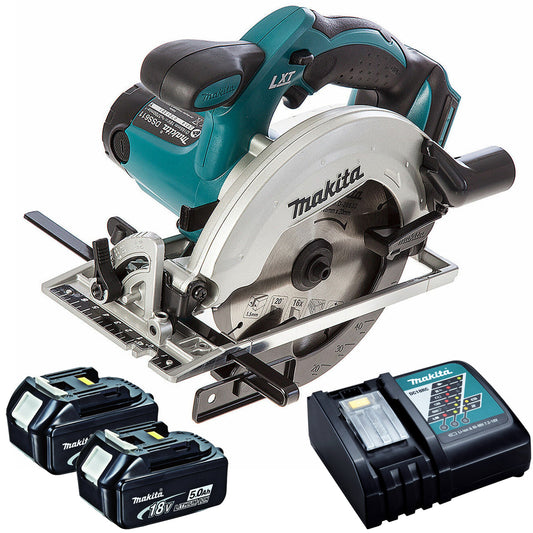 Makita DSS610Z 18V 165mm Circular Saw with 2 x 5.0Ah Battery & Charger - MonkeyTools